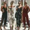 Women Casual Floral Strap Sleeveless V Neck Jumpsuit Romper Bodysuit Female Ladies Fashion Streetwear Woman Summer Clothes 2022 ► Photo 3/6