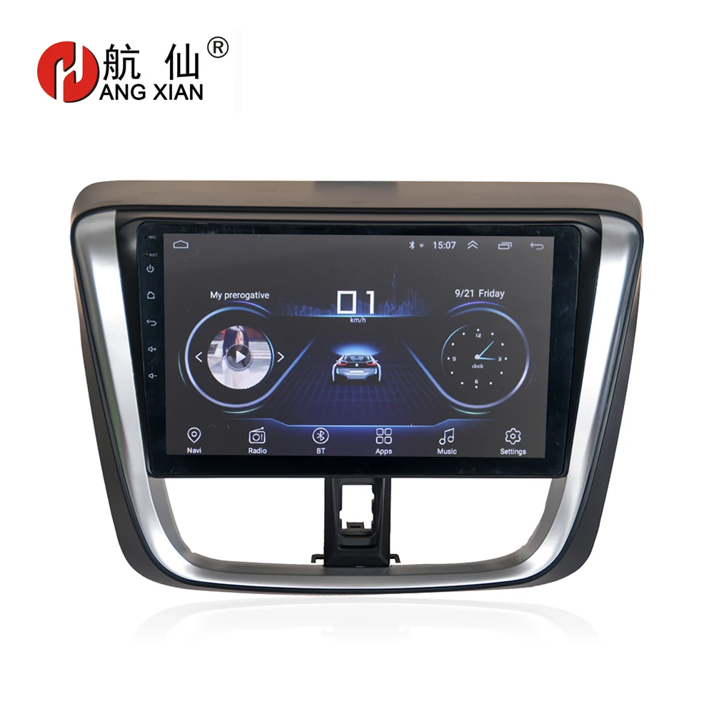 

HANG XIAN 10.1" Quadcore Android 8.1 Car radio Stereo for Toyota Vios 2017 Yaris L car dvd player GPS navi car multimedia wifi