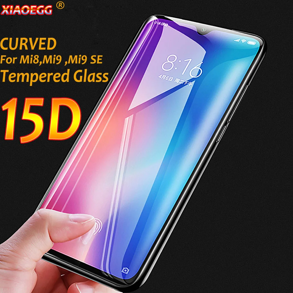15D Защитное стекло для экрана Xiaomi mi 9 8 SE Mi9 закаленное Mi8 Lite | Мобильные телефоны и