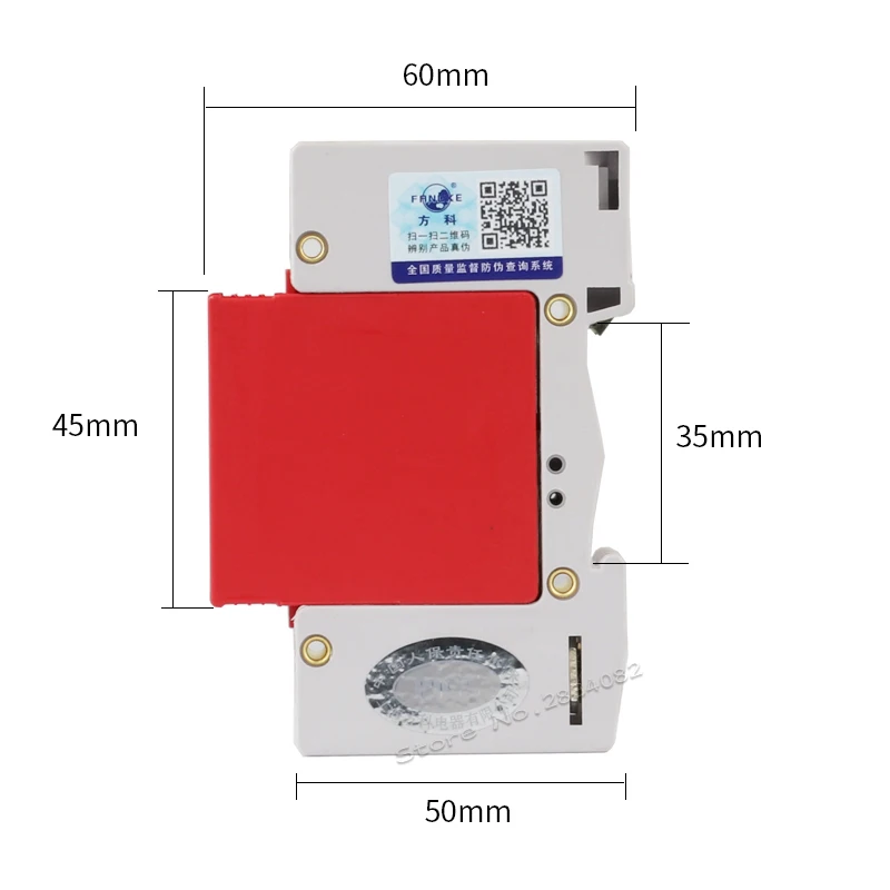 385 V 40KA~ 80KA 2 P 2-полюсный SPD дом Защита от перенапряжения защитное Низковольтное предохранительное устройство HYS4-B/2 50 hz/60 hz din-рейка