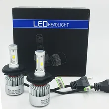 S2 Lâmpada H1 H3 H4 H7 H8 H9 H11 9005 9006 881 880 Farol do carro Auto Lâmpada LED Faróis Do Carro 12 V 72 W 8000LM luz de Nevoeiro 2 Pçs/lote