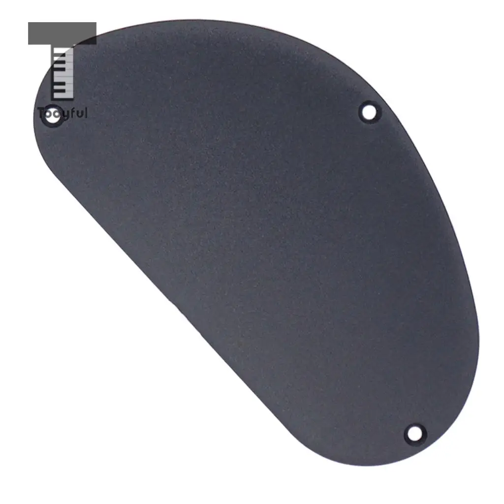 Tooyful Sand Grinding Guitar Pickguard Cavity Cover Back Plate for Guitar Bass Accessory Black 155mm