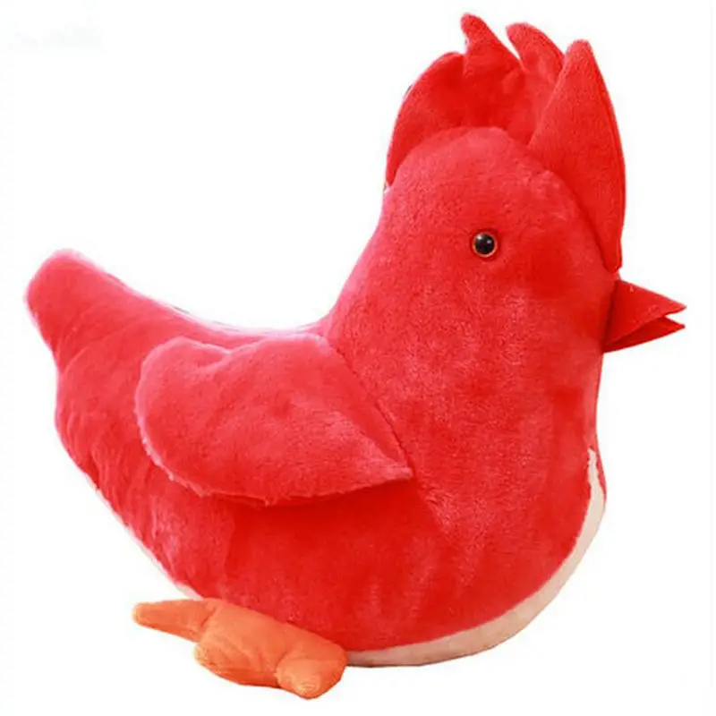 Plush Realistic Cock Toys Rooster Chicken Soft Stuffed Chickling Mascot