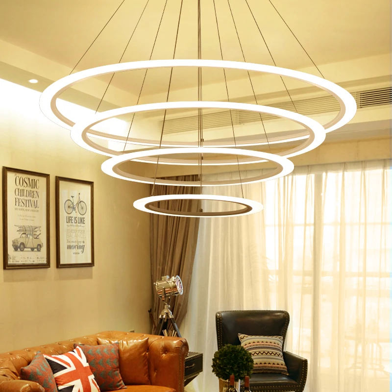 

Modern LED lustre Pendant Lights For Living Dining Room AC110~260V Dimming Pendant Lamp Lampara de techo para sala de estar