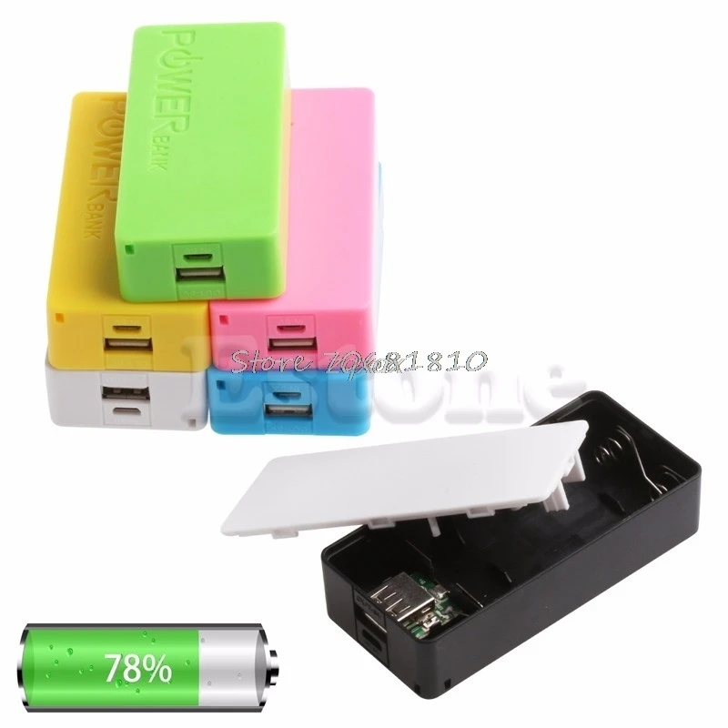 

Battery Case 5V USB Power Bank Case 18650 Battery Charger DIY CASE For Cell Phone US Z17 Drop ship
