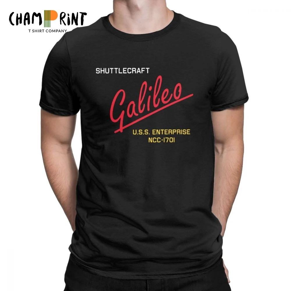 

Shuttlecraft Galileo Galilei T Shirt for Men USS Enterprise Shuttle Printed Clothes Short Sleeve T-Shirt O Neck Cotton Tees