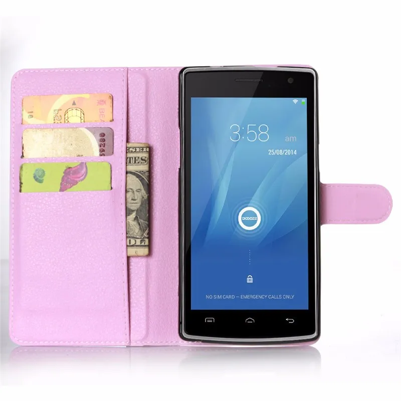 For Doogee Kissme DG580 Case Luxury Wallet PU Leather Case Cover For Doogee Kissme DG580 Flip Protective Cell Phone Back Cover (3)