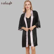 Женские вечерний комплект с платьем Лето г. новые дизайнерские сексуальное женское белье Для женщин фланелевый банный халат, комплект из 2 предметов с расклешенными рукавами костюм женский сна Lounge E1100