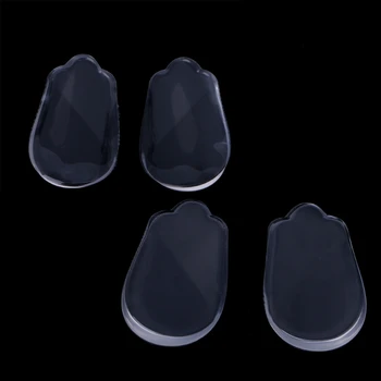

Silicone Gel Elastic Invisible Heel Pad Buffering Insole For O X Leg Pain Relief Transparent New 2020 Fashion