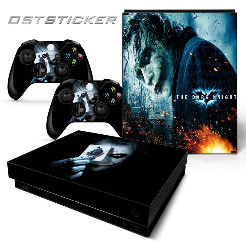 Скидка 30% ost Стикеры 2008 Джокер vinly наклейка кожи Стикеры для Xbox One X консоль для Xbox One X Пульты ДУ для игровых приставок кожного покрова