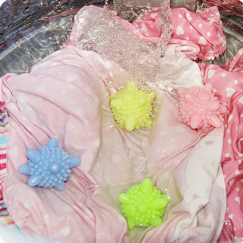 Laundry Ball Reusable Magic Starfish Shape Solid For Household Cleaning Washing Machine Clothes Softener