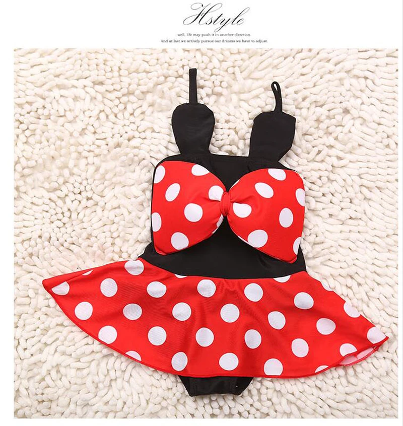 4-22KG Baby Girls Swimwear Two Pieces Summer Baby Swim Suit Toddler Cartoon Bikini Sets Girls Princess Swimming Skirt Hat (5)