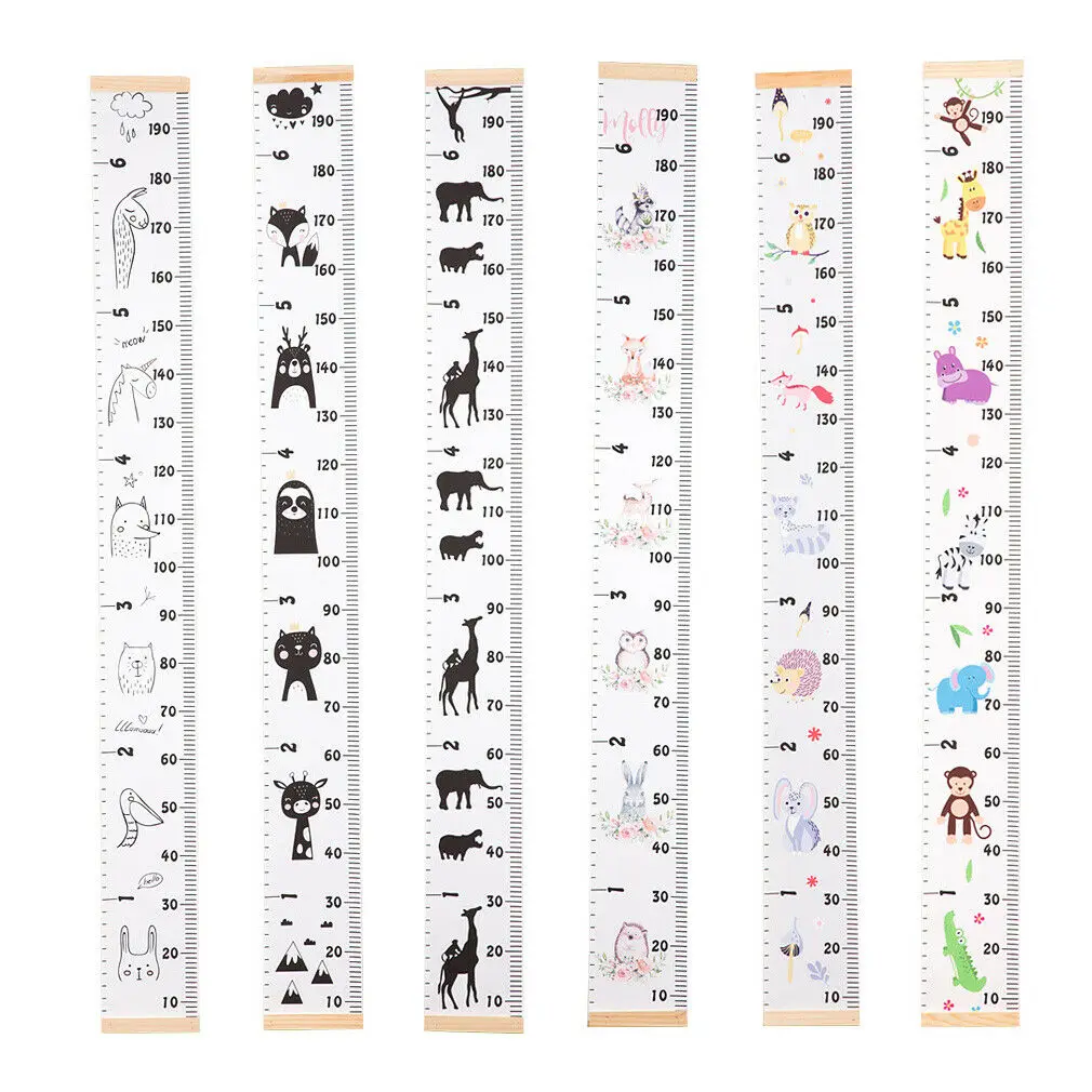 Measure Wall Stickers For Kids Room Height Chart Ruler Decals Nursery