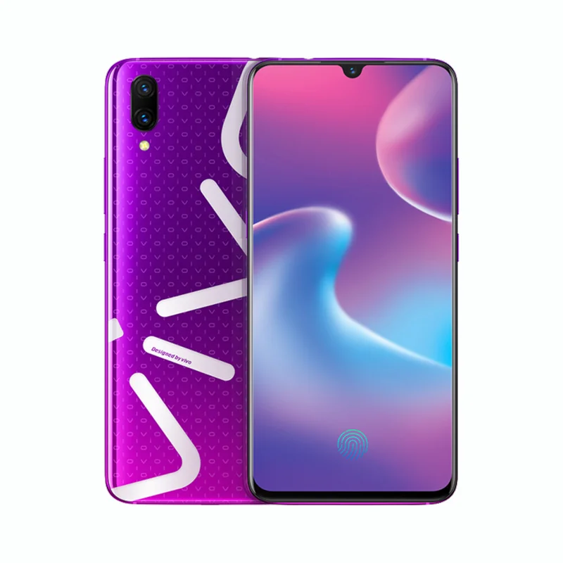 Vivo авторизованный смартфон Vivo X23 4G LTE Android 8,1 Snapdragon 670 Восьмиядерный 8+ 128G экран отпечатков пальцев ID 12MP AI селфи HiFi - Цвет: Logo Purple