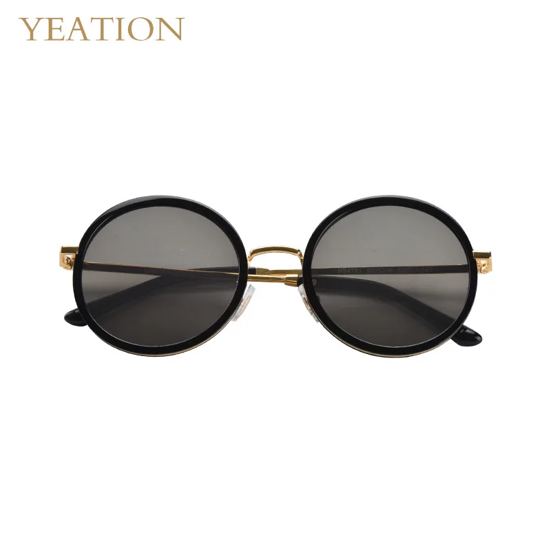 Linsen Unisex Vintage Sonnenbrille Nylon Runde Retro Yeation Mit wqZ688