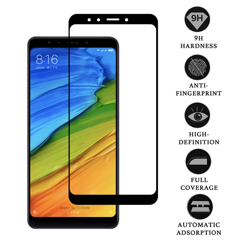 Закаленное стекло для Xiaomi Redmi 5 5A Plus Note Pro Prime защита экрана полное покрытие на A