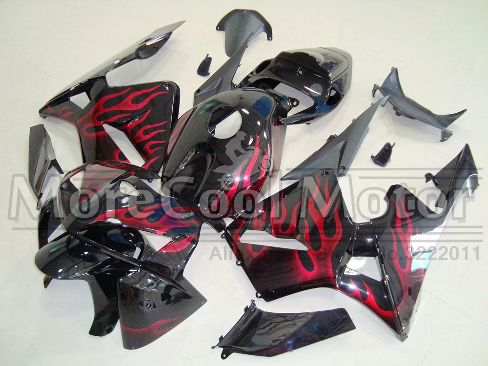 

Injection ABS Motobike Bodywork for Honda Fairing Kits CBR600RR 2005 2006 CBR 600 RR 05 06 CBR 600RR Red Flame Fairings