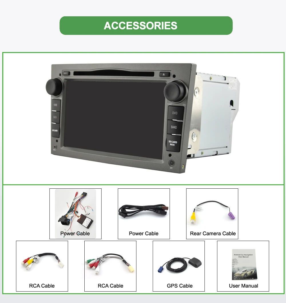 Clearance Bonroad 2Din Android 9.0 Car DVD Radio For Opel Astra Vectra Antara Zafira Corsa multimedia player GPS Navigation RAM 2G ROM 16G 1