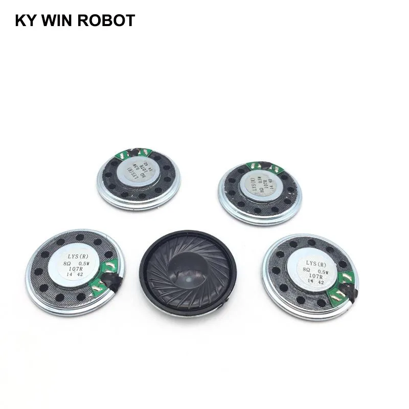 5pcs/lot New Ultra-thin speaker 8 ohms 0.5 watt 0.5W 8R speaker Diameter 32MM 3.2CM thickness 5.2MM