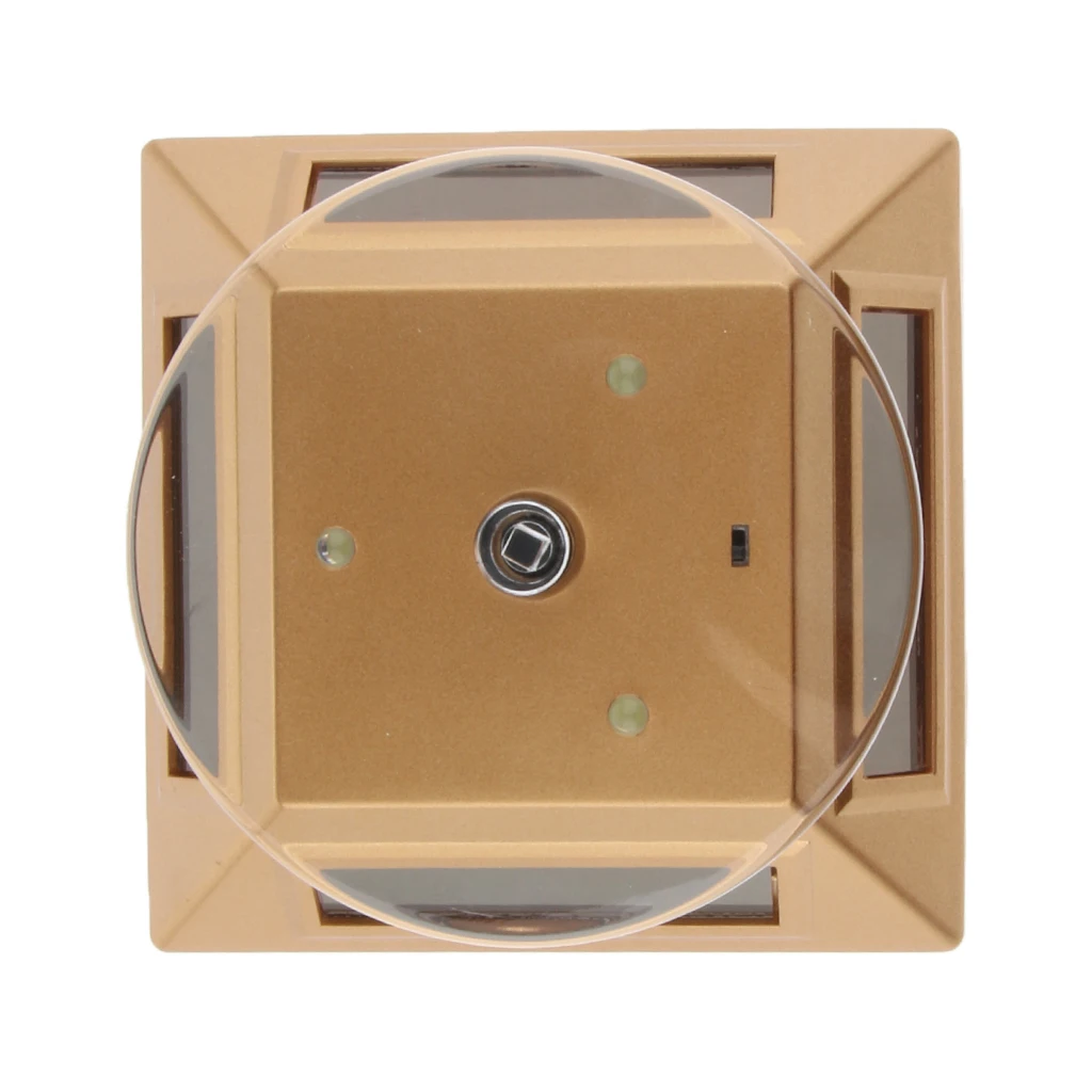 Solar Powered Rotating Rotary Phone Jewelry Display Plate Stand Turn Table Jewelry Packaging for Displaying Watches Jewelries