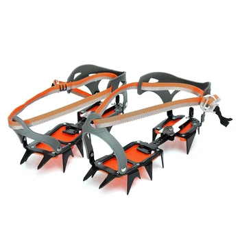 

Mountaineering Hiking Crampons 14 Teeth Outdoor Antislip Ice Snow Shoe Spikes