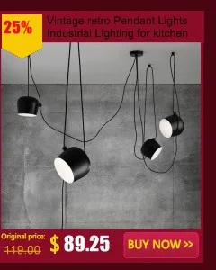 Vintage Industrial Lighting Pendant Lights suspension luminaire American Aisle Lamp dining room kitchen pendant light