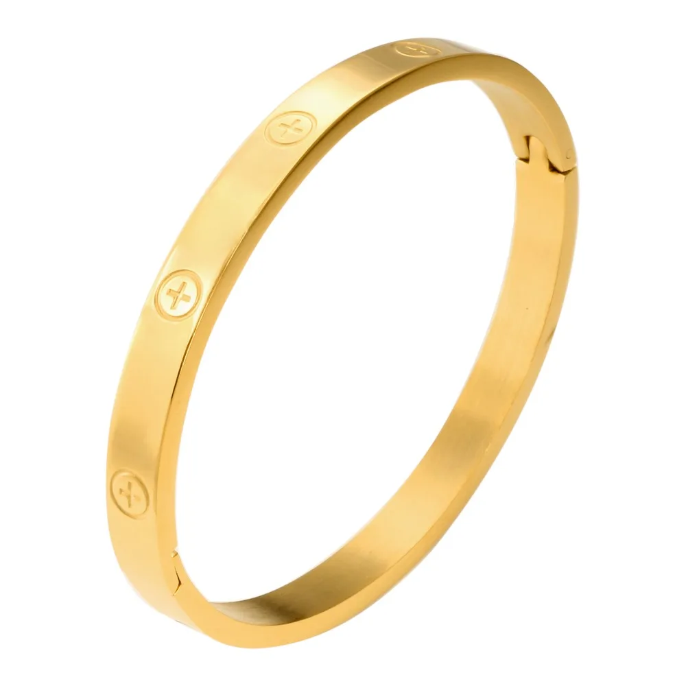 Stainless Steel Bangle Bracelet for Woman Man