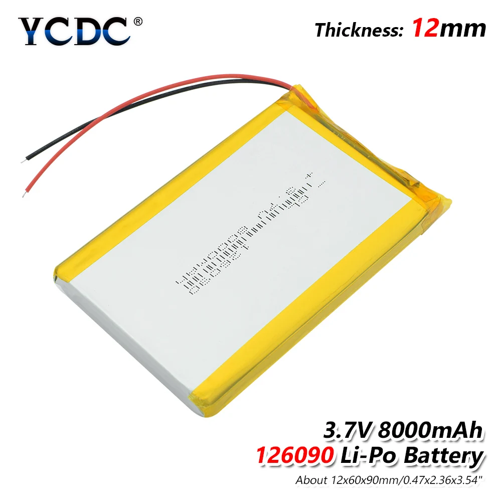 1/2/4 шт 3 7 V 8000mAh литий полимерный Батарея 7566121 PCB для планшетных ПК DVD gps MID Bluetooth