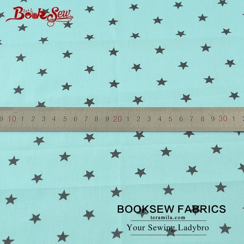 Тканевая саржевая ткань Booksew 100% хлопок жир четверть звезд швейная сделай сам