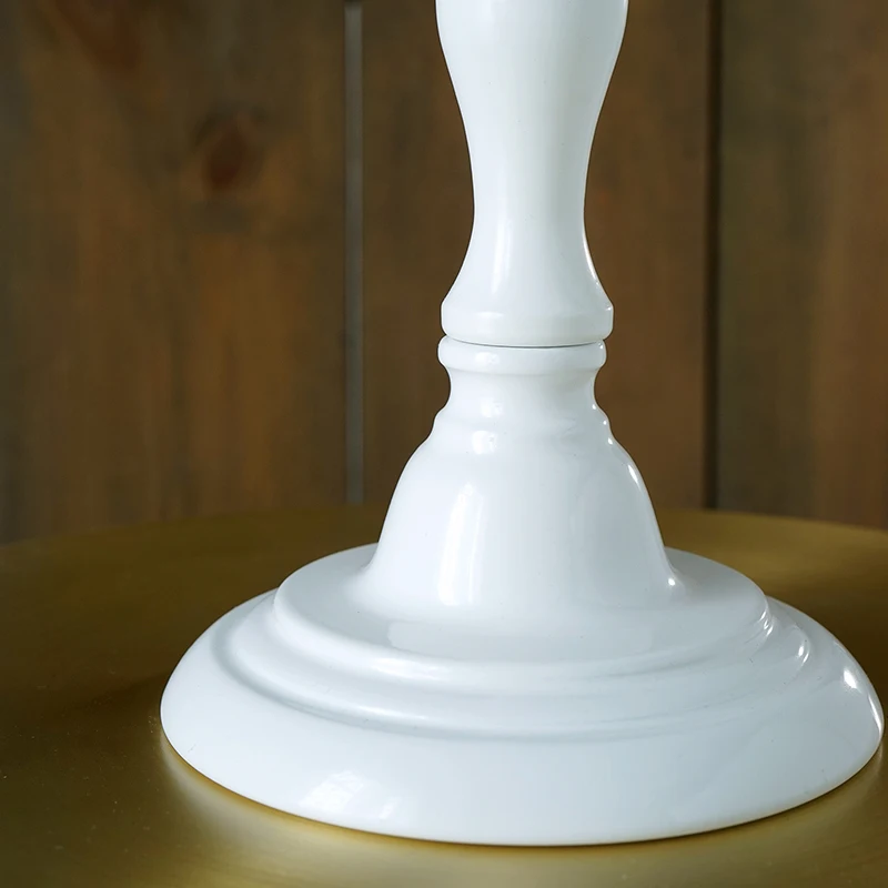  SWEETGO High feet cake stand candle holder 8/10/12 inch white wedding cake table decorating party s