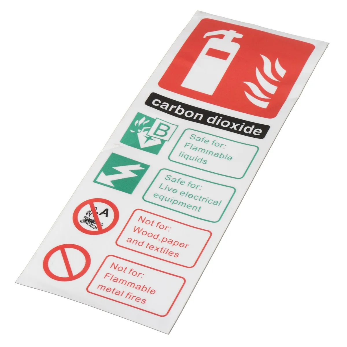 Safurance Огнетушители углекислого газа ID Стикеры знак Стикеры наклейка Предупреждение Детская безопасность