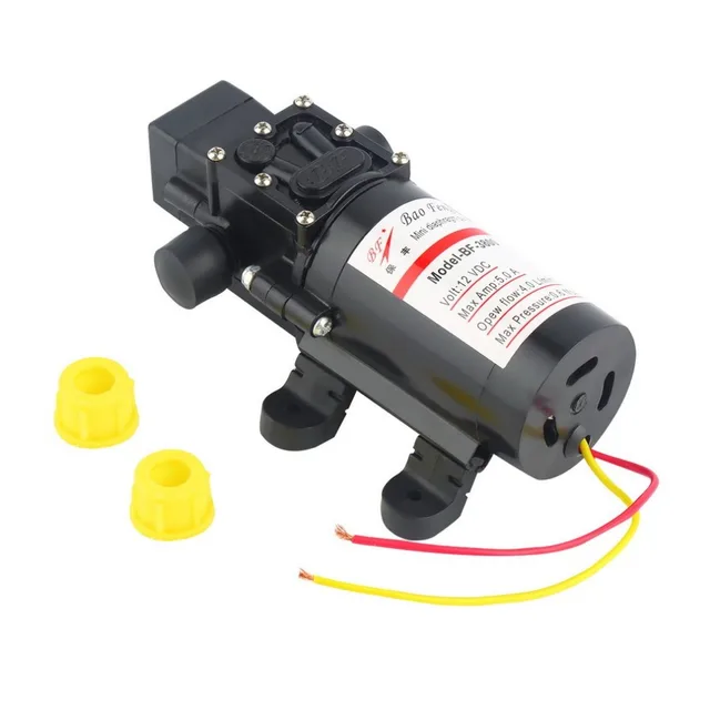 DC 12V 60W Motor High Pressure Diaphragm Water Self Priming Pump For Water cycle Car washing machine Garden irrigation Hot