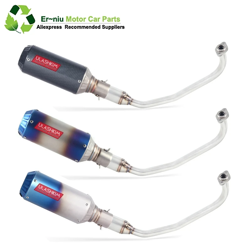 

PCX 125 150 Motorcycle Scooter Exhaust Muffler Full System Middle Pipe Slip-On Escape Fit For HONDA PCX125 PCX150