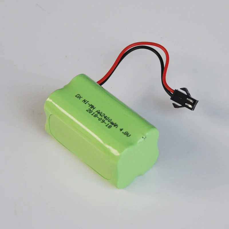 1-2 шт 2400mah Ni-MH 4,8 V AA Аккумуляторная батарея для радиоуправляемых автомобилей, вертолетов, игрушек, светодиодный светильник, беспроводной телефон SM plug B