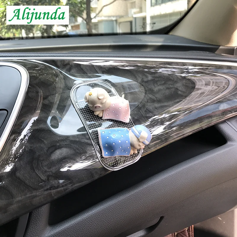 Волшебный коврик из ПУ очень липкий вмещает любой телефон/гаджет для Mercedes Benz Cadillac