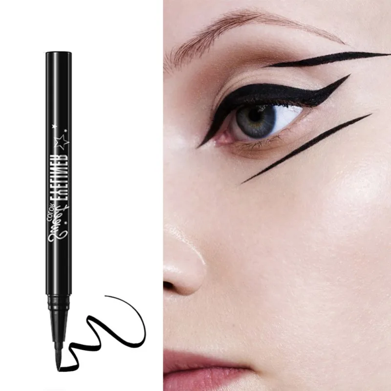 Водонепроницаемый жидкая подводка для глаз черный длительный Eye liner Карандаш очаровательный большие глаза сделать Pp жидкости Косметика