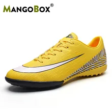 Новая Детская футбольная обувь из искусственной травы, Брендовые мужские синие ботинки, удобная молодежная обувь для мальчиков, футбольная обувь для дома для мужчин