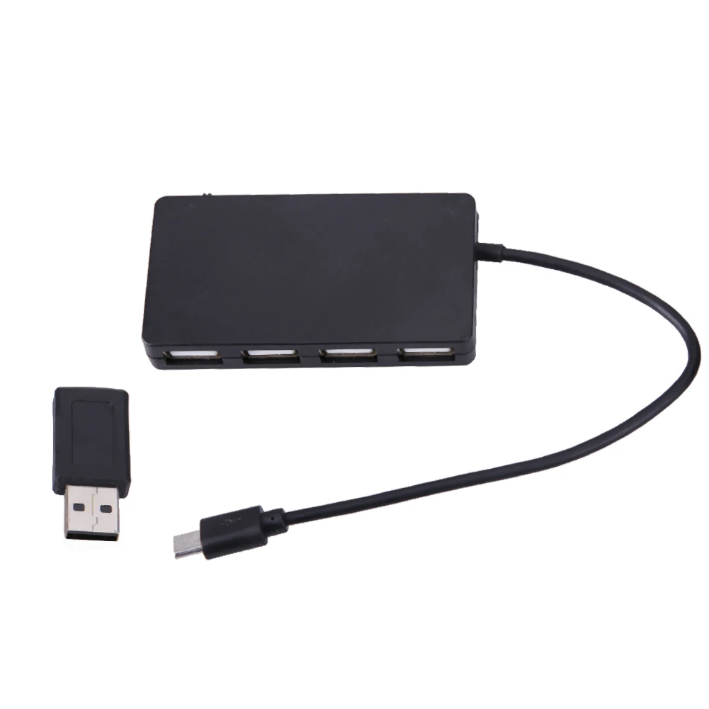 High Speed 4 Port Micro USB Hub Charging Power OTG Hub Adapter Cable