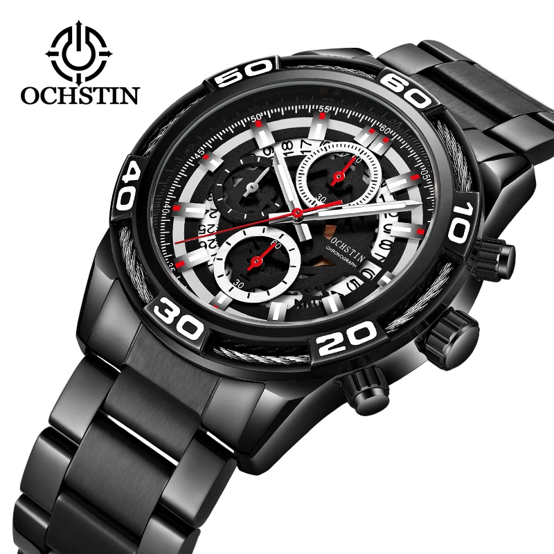 

Men Watch Stainless Steel Business Multifunction Quartz Wristwatch Mens Watches Top Brand Luxury Wrist Watch Horloges Mannen
