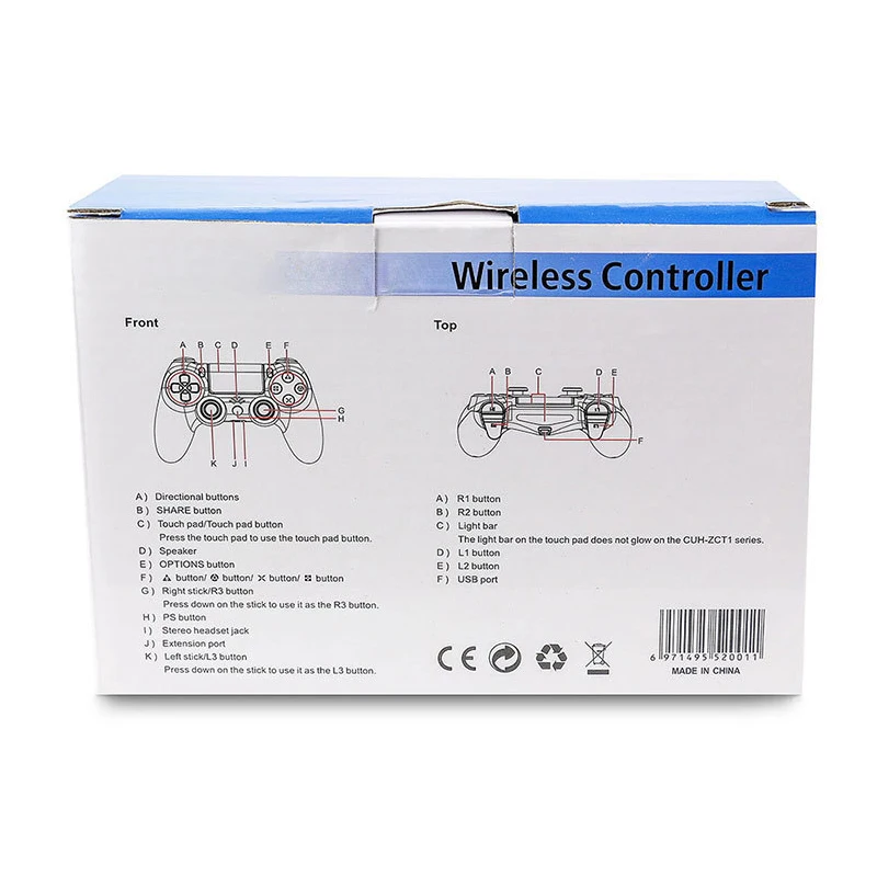 WUIYBN Wireless Bluetooth Controller For Sony Playstation 4 Joystick Gamepad For PS4/PS3 Remote Controller For Dualshock 4