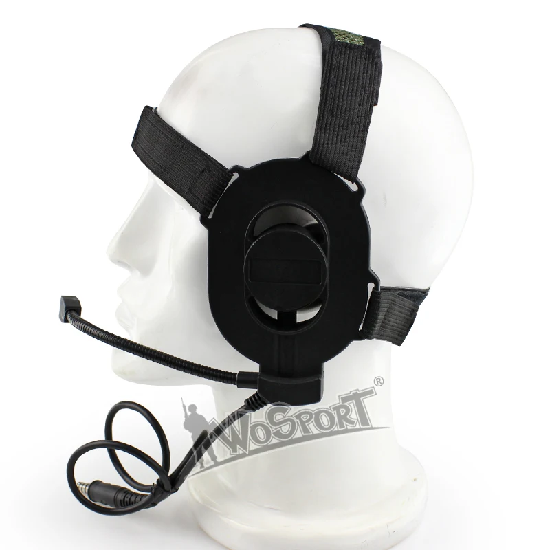 WoSporT Tactical Noise Reduction Headset II with Microphone used with
