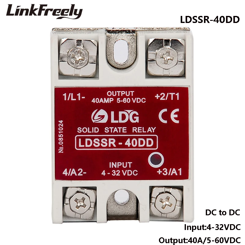 

SSR-40DD 40A Solid State Relay 3V 3.3V 5V 12V 24VDC Input Output: SSR DC DC 5V -60VDC Relay Switch Board SSR 40DD 10DD 25DD10pcs