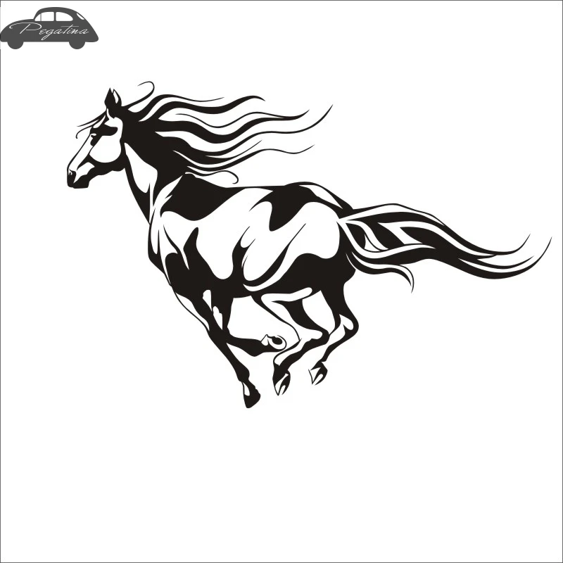 Pegatina Horse Sticker Mustang Decal Hollow Sticker Car Window Vinyl Funny Poster