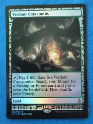 Verdant Catacombs Zendikar expedments foil magicial ProxyKing 8,0 VIP Бесконтактная карта для сбора каждой карты mg