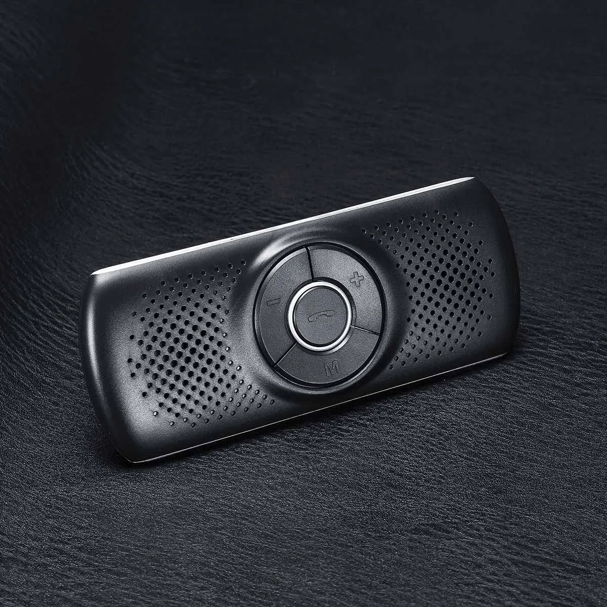 Комплект беспроводной связи bluetooth для автомобиля набор громкой связи динамик телефон многоточечный солнцезащитный козырек динамик для телефонов смартфонов автомобильное зарядное устройство Hands Free - Название цвета: Серебристый
