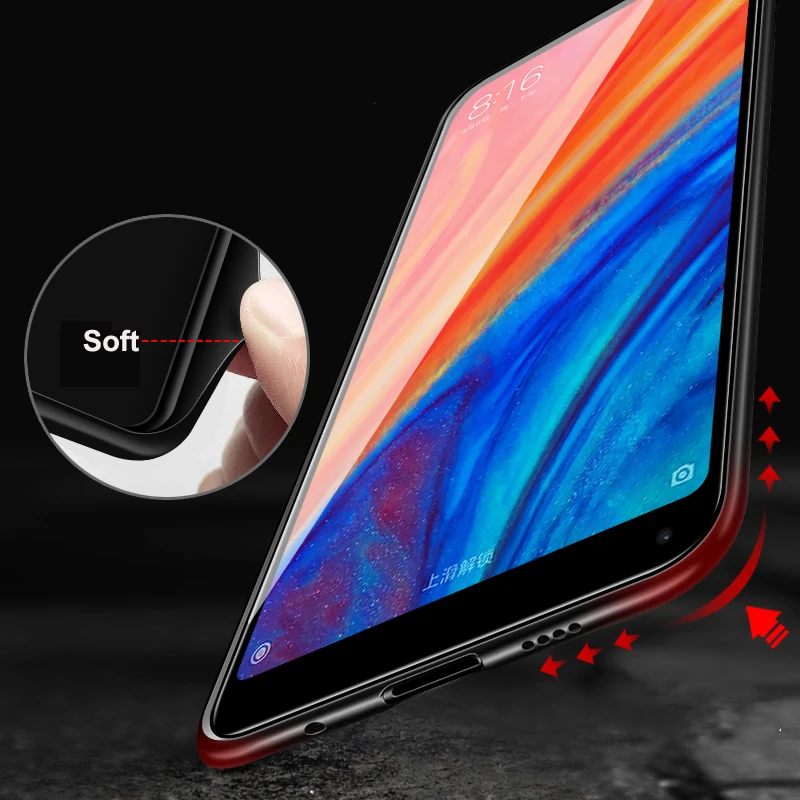 Case for Xiaomi Mi 9/ Xiaomi Mi 9 SE Tempered Glass Case for Xiaomi Mi9/ Xiaomi Mi 9SE Mi9 Case Color Simple Anti-fall Cover