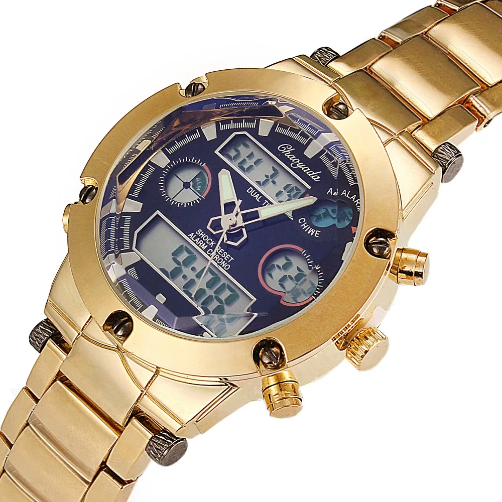 

Quartz Golden Watch Top Brand Luxury Quartz Watch Business Clock High-end Best Watch Stainless Steel Strap Watch