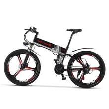 26 дюймов 10.8ah 48 V литиевая батарея электрического велосипеда Электрический горный велосипед мощный двигатель 350 Вт складной велосипед