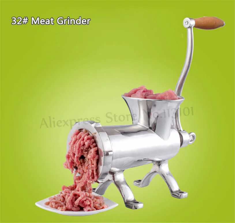 32 Hand Operated Meat Grinder Heavy Duty Commercial Manual Meat Mincer