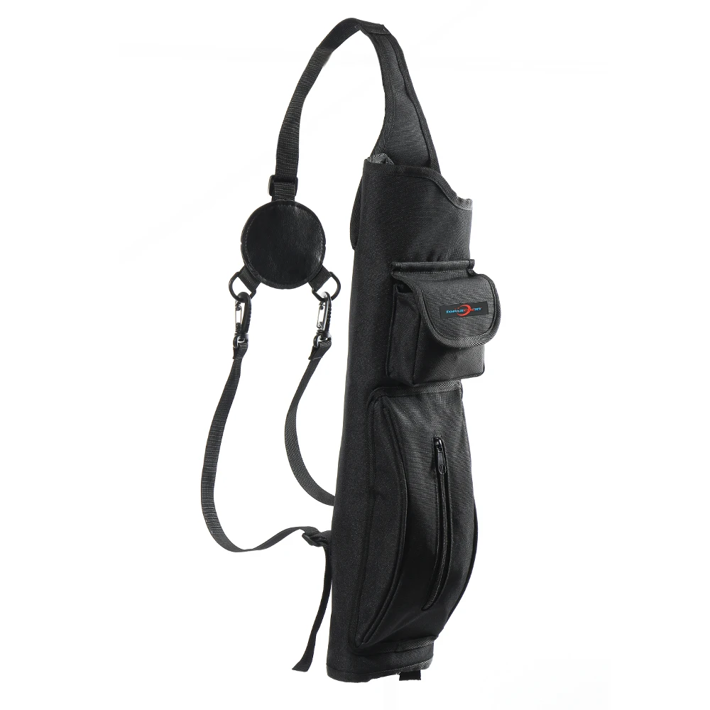 

Huntingdoor Archery Back Arrow Quiver Deluxe Canvas Arrow Holder Shoulder Hanged Hunting Target Quiver